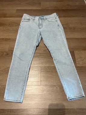 Express Light Wash Denim Jeans - Pale Blue